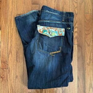 Vintage Azzure Denim Jeans Men's 38X33 Blue Baggy Skater Streetwear 90s Y2k